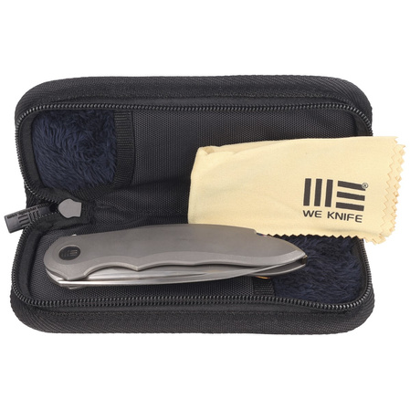 Nóż składany WE Knife Makani LE No 198/210 Gray Titanium, Hand Rubbed Satin CPM 20CV by Anton Tkachenko (WE21048-2)