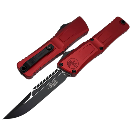 Nóż automatyczny OTF Microtech Combat Troodon Gen III Interceptor Signature Red Aluminum, Black M390MK by Tony Marfione (1217-1RDS)