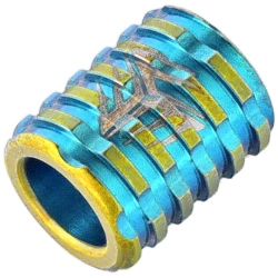 Tytanowy koralik WeKnife Ti Paracord Bead, Blue (A-02C)