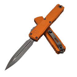 Nóż automatyczny OTF Microtech Ultratech Gen IV D/E Tequila Sunrise Aluminium, Apocalyptic M390MK by Tony Marfione (11224-10APTE)