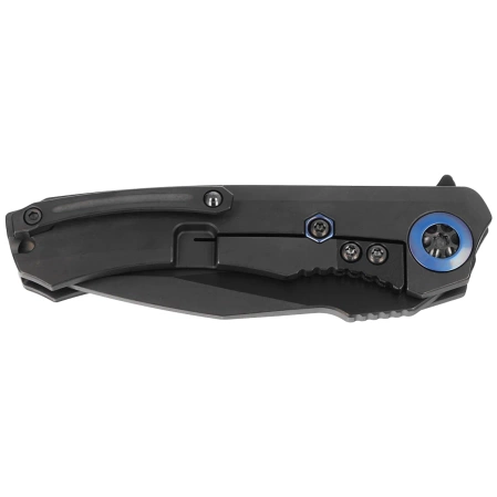 Heretic Knife Wraith-M DP Flipper Battleworn DLC Titanium / Carbon Fiber, Battleworn DLC MagnaCut by Tony Marfione Jr.