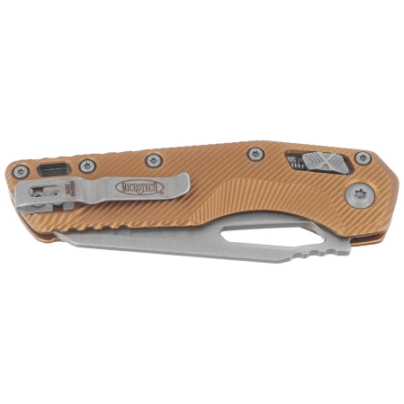 Microtech MSI S/E Knife Tan Fluted Aluminum, Apocalyptic M390MK by Tony Marfione (210-10APFLTA)