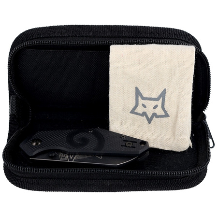 FOX Kea Black G10, Black Stonewashed N690Co by Jared Wihongi knife (FX-650)