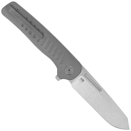 Kubey KB Knives Steelhead Darkwashed Titanium, Satin M390 by Mark Perez (KB315B)