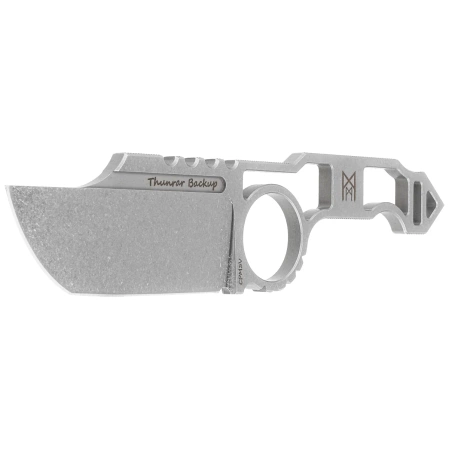 Nóż Midgards Messer Thunrar Backup Gray Steel, Satin 14C28N by Ralph Zlobinsky (MM017)