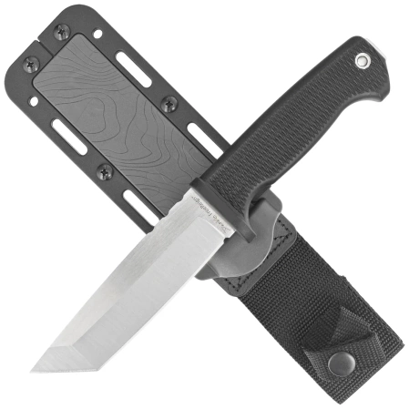 Demko FreeReign Tanto Knife Black Rubberized, Satin AUS10A by Andrew Demko (FR-10A-TBL)