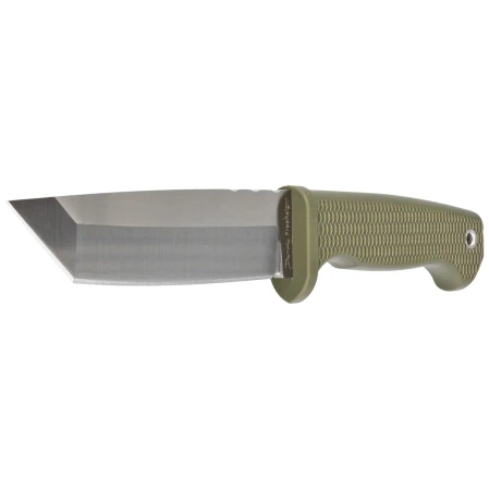 Demko FreeReign Tanto Knife OD Green Rubberized, Satin AUS10A by Andrew Demko (FR-10A-TOD)