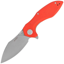 Kubey Nobel Knife Red G10, Beadblasted 14C28N (KU236L)