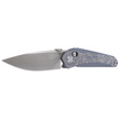 Bestech Mothus Blue Titanium, Satin M390 by Kombou Knife (BT2206A)