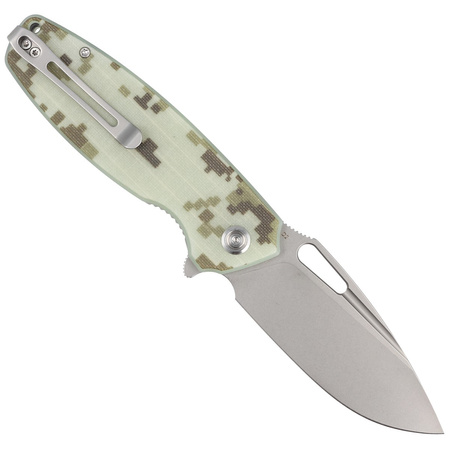 Nóż składany Kubey Tityus Camo G10, Bead Blasted D2 (KU322K)