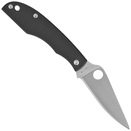 Spyderco Grasshopper Knife Black G10, Satin 12C27 (C138GBKP)
