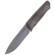 LionSteel Bushcraft Knife Green Micarta, Stone Washed Sleipner by Molletta (B41 CVG)