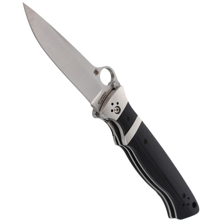 Spyderco Vallotton Sub-Hilt Black G10, Satin CPM S30V Knife by Butch Vallotton (C149GP)