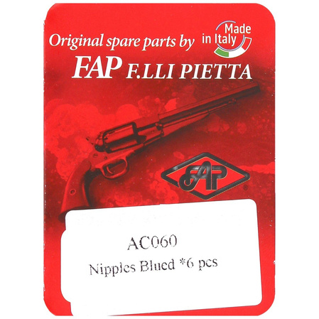 Pietta Revolver Nipples Blued for Colt, Remington 6 psc (AC060)