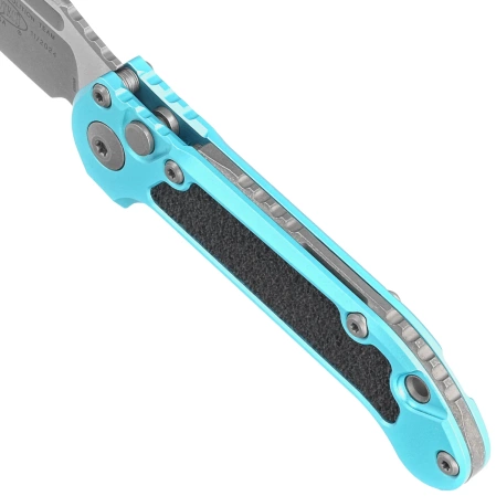 Nóż automatyczny Microtech LUDT Gen III T/E Turquoise Aluminium, Apocalyptic M390MK by Tony Marfione (1136-10APTQ)