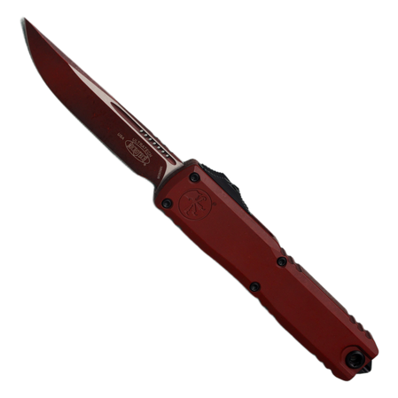 Microtech Ultratech Gen III ZBP S/E OTF Knife Cerakote Weathered Crimson Aluminum, Cerakote Weathered Crimson M390MK by Tony Marfione (1121-1WCM)