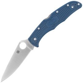 Nóż składany Spyderco Endura 4 Lightweight Cobalt Blue FRN, Satin CPM SPY27 by Sal Glesser (C10PCBL)