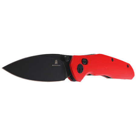 Bestechman Knife Ronan Red G10, Black Titanized Stonewashed 14C28N (BMK02J)