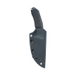 Kubey Basilisk Knife Black G10, Stonewashed 14C28N by Damned Designs (KU381A)