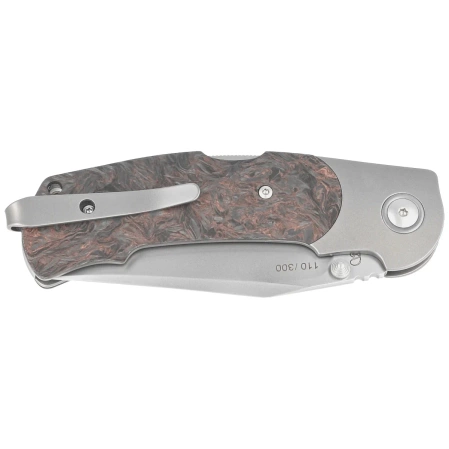 Viper Turn LE 110/300 Titanium/Dark Matter Copper Fat Carbon, Bead Blasted M390 by Fabrizio Silvestrelli Knife (V5986FCC)