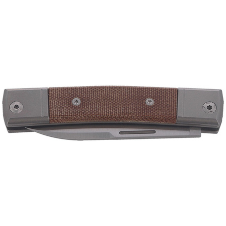 LionSteel bestMAN Natural Micarta, Drop Blade Knife (BM2 CVN)