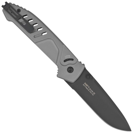 Extrema Ratio MF1 EVO D Knife Tactical Grey Aluminum, Black MIL-C N690 (04.1000.0232/BLK/GRY)