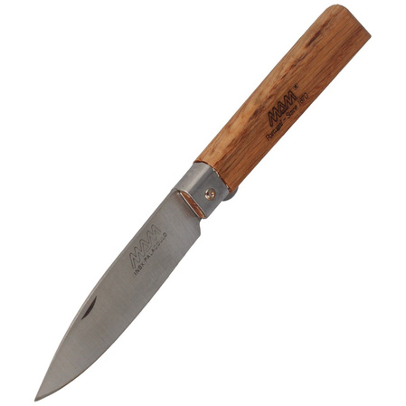 MAM Operario Pocket Knife with Blade Lock, Medium Dark Beech Wood