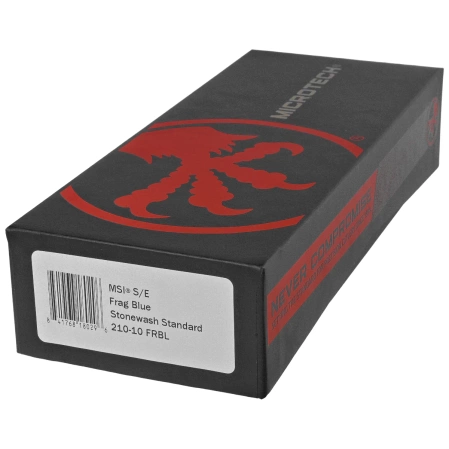 Microtech MSI S/E Ram-Lok Blue Frag Aluminum, Stonewashed M390MK by Tony Marfione (210-10FRBL)