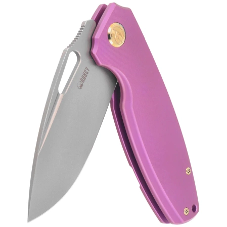 Kubey Tityus KB360C Knife Purple Titanium, Bead Blasted 14C28N
