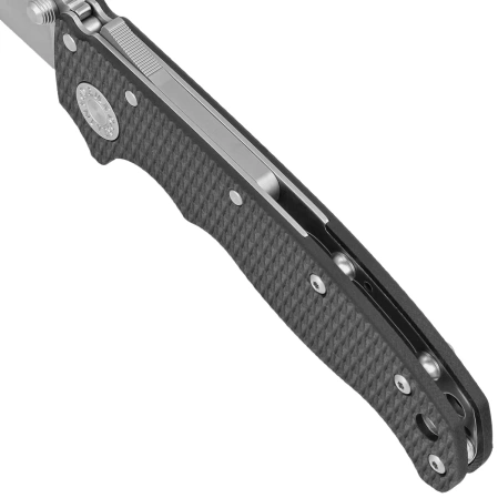 Demko AD20.5 Shark Foot Knife Black G10, Stonewashed CPM 20CV by Andrew Demko (205-20CV-BLK-SF)