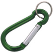FOX 8 Aluminium Spring Clip Hook Carabiner, Green