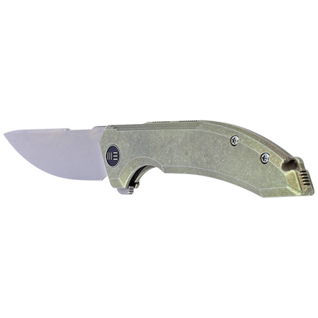 WE Knife Quixotic Green Titanium, Silver Bead Blasted CPM 20CV (WE21016-4)
