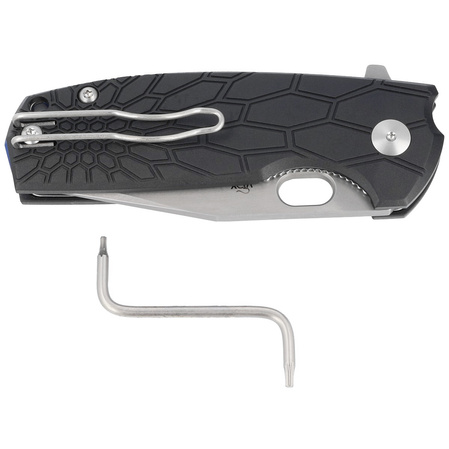 FOX Core Tanto Black FRN, Acid Stone Washed N690Co by Jesper Voxnæs knife (FX-612 BS)