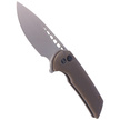 Nóż składany WE Knife Mini Malice Bronze Titanium, Silver Bead Blasted CPM 20CV by Ferrum Forge (WE054BL-4)