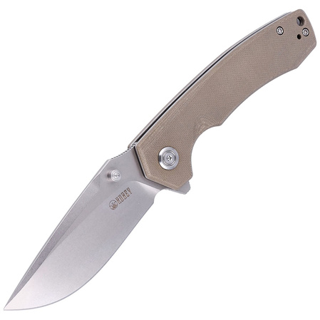 Nóż składany Kubey Calyce Tan G10, Bead Blasted D2 (KU901D)