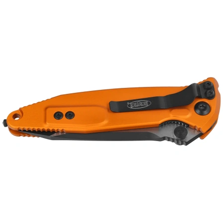Nóż składany Microtech Socom Elite T/E-M Orange Tangerine Aluminum, Black M390MK by Tony Marfione (161-1OT)