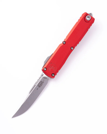Nóż automatyczny OTF Microtech Ultratech Gen IV S/E Red Aluminium, Stonewashed M390MK by Tony Marfione (11214-10RD)