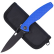 CIVIVI Wyvern Blue Fiber- glass Reinforced Nylon Handle Black S/S Liner Black Stonewashed D2 (C902H)