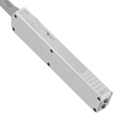 Mikov Raptor OTF Knife Silver Aluminum, Satin 440C (V2411048)