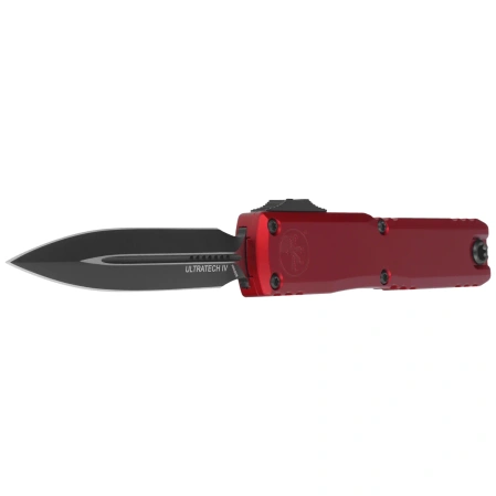 Microtech Ultratech Gen IV D/E OTF Knife Merlot Aluminum, Black M390MK by Tony Marfione (11224-1MR)
