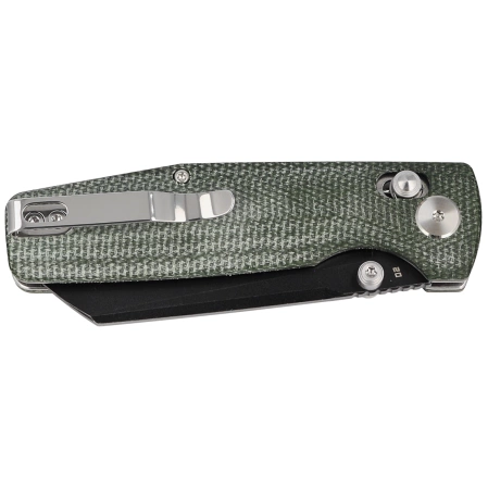 Bestech Slasher Knife Green Micarta, Black Stonewashed D2 (BG43B-2)