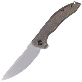 Nóż składany WE Knife Quixotic Bronze Titanium, Silver Bead Blasted CPM 20CV (WE21016-5)