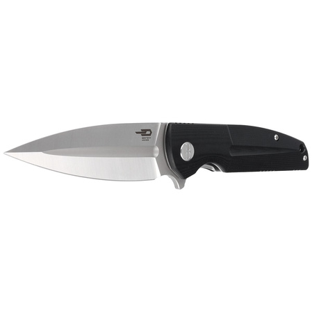 Bestech Knife Fin Black G10, Satin 14C28N (BG34A-1)
