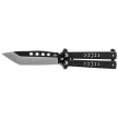 Nóż motylkowy Third Decor Habitat Balisong Black Stainless Steel, Two-Tone 420 (K2098)