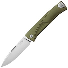 LionSteel Thrill Knife Green Aluminum, Satin M390 by Molletta (TL A GS)