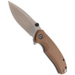 CIVIVI Knife Pintail Brown Micarta, Satin Finish (C2020A)