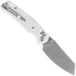 Bestechman Cicada's Wing Knife White G10, Satin 10Cr15MoV (BMK06L)