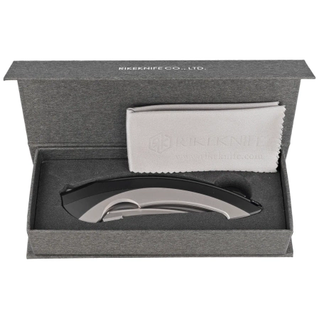 RikeKnife Lamella Black DLC Titanium, Satin M390 (RK-Lamella-BP)