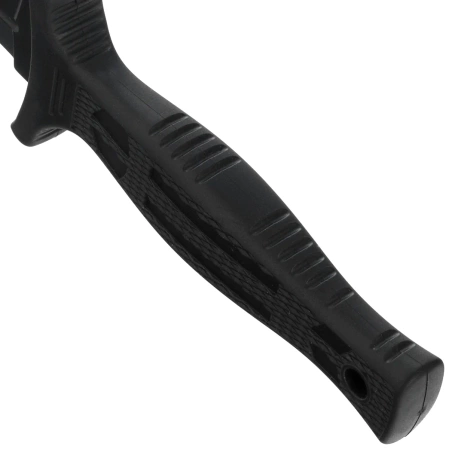 K25 RK-31699 Boot Knife Black Rubber, Black Titanium 7Cr17MoV