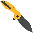 Kubey Nobel Knife Yellow G10, Blackwashed 14C26N (KU236N)